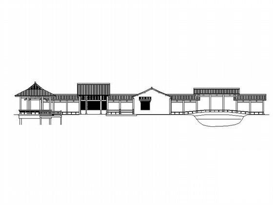 仿古售票处建筑施工CAD图纸（总）(卫生间详图) - 1