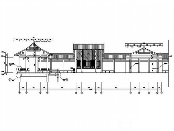 仿古售票处建筑施工CAD图纸（总）(卫生间详图) - 2