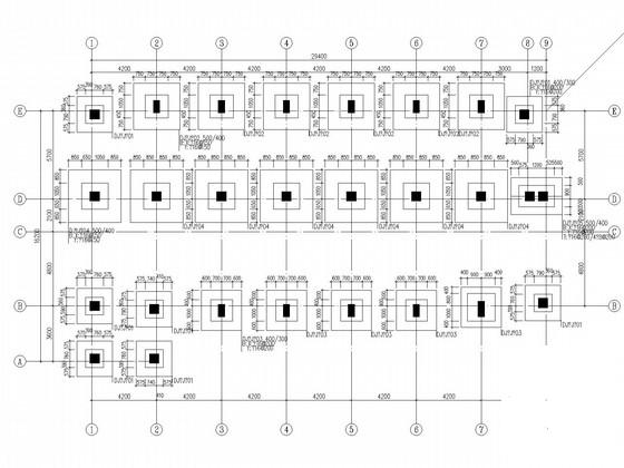 6层框架办公楼结构施工图纸（建筑施工CAD图纸）(柱下独立基础) - 2