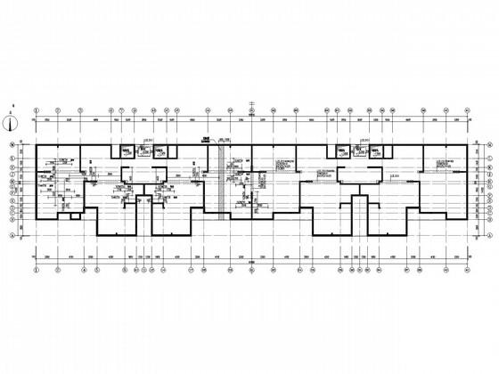 7度区17层剪力墙住宅楼结构CAD施工图纸（筏形基础） - 2