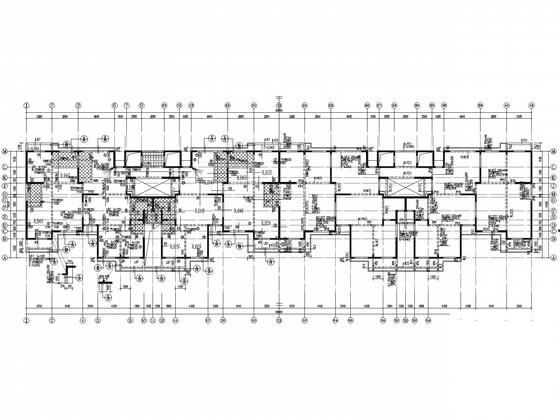7度区17层剪力墙住宅楼结构CAD施工图纸（筏形基础） - 3