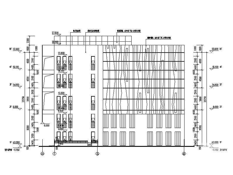 4层玻璃幕墙丁类生产性厂房建筑施工图（电气图纸） - 4