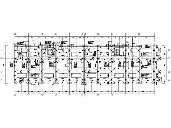 7层框架结构商业住宅楼结构CAD施工图纸(基础设计等级) - 1