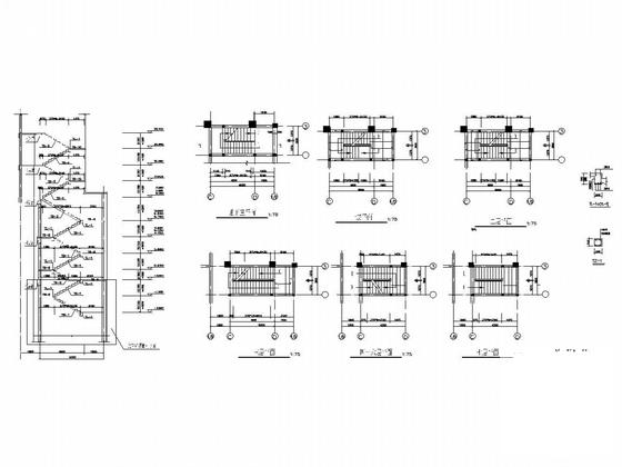 7层框架结构商业住宅楼结构CAD施工图纸(基础设计等级) - 5