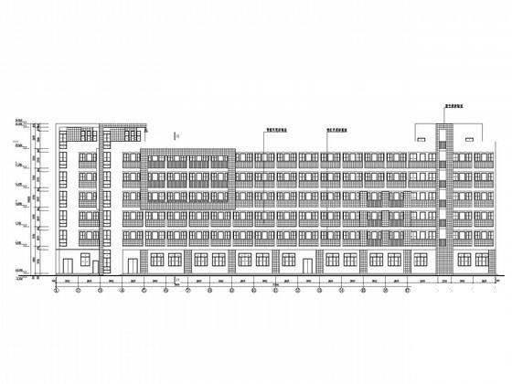 6层框架综合楼结构CAD施工图纸(独立基础含建施)(平面布置图) - 1