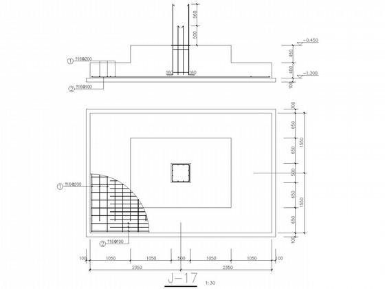 6层框架综合楼结构CAD施工图纸(独立基础含建施)(平面布置图) - 3