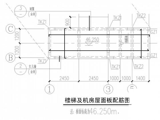 13层框架私人住宅楼结构CAD施工图纸(灌注桩基础) - 3