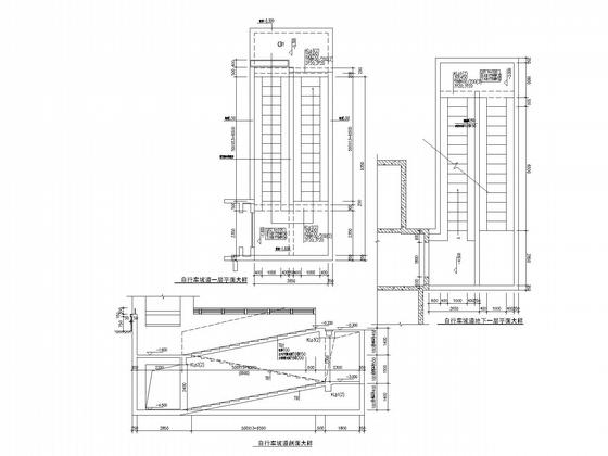 17层框剪小高层住宅楼结构CAD施工图纸（桩基础）(自行车坡道) - 5