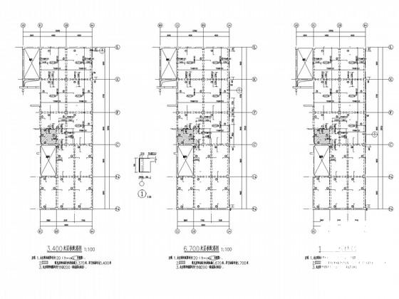 16层框架剪力墙住宅楼结构CAD施工图纸（筏形基础） - 3