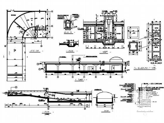 商业人防物资库、二级人员躲避所建筑CAD施工图纸 - 2