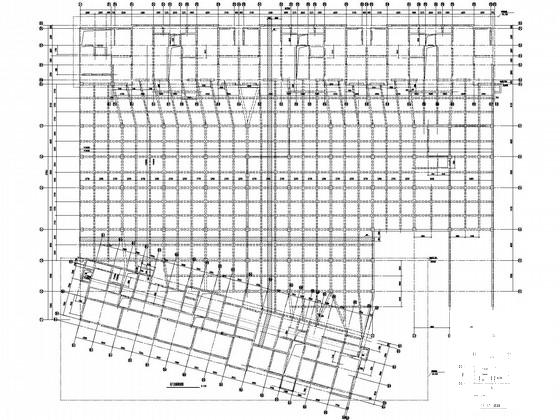 大型建筑地下1层结构CAD施工图纸(条基、独基) - 1
