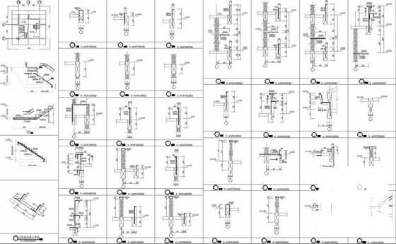 7层框架剪力墙结构住宅楼结构CAD施工图纸（筏形基础） - 4