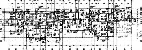 城中村改造框剪住宅结构CAD施工图纸(梁配筋图) - 2