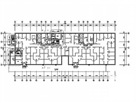 住宅楼平战结合结建式人防工程建筑施工CAD图纸 - 1