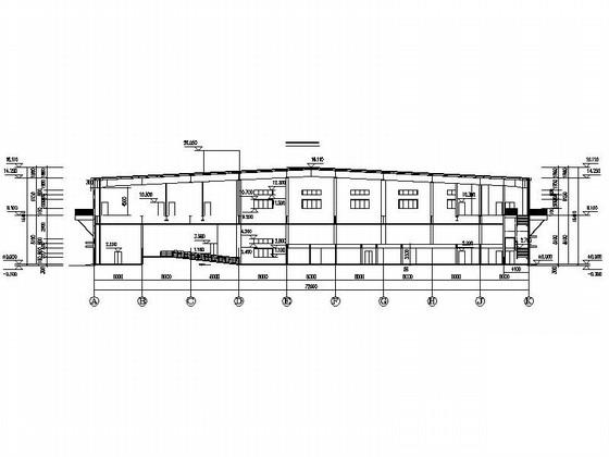 2层现代风格工厂车间建筑施工CAD图纸 - 2