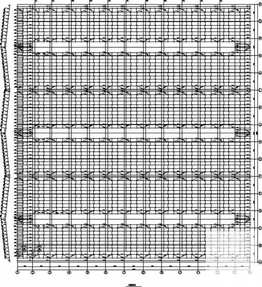 120米三联跨门式刚架厂房结构CAD施工图纸（独立基础） - 1