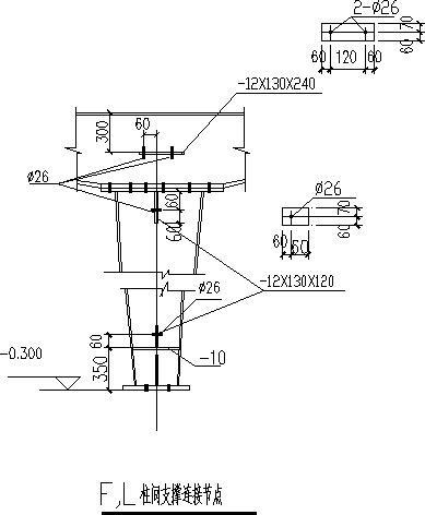 120米三联跨门式刚架厂房结构CAD施工图纸（独立基础） - 4