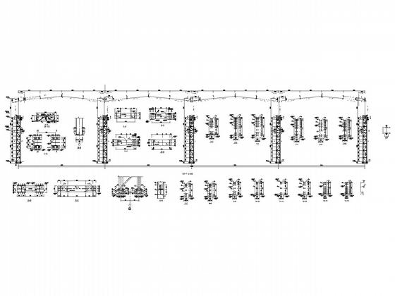 26.5米高船体高跨连跨车间建筑结构CAD施工图纸 - 4
