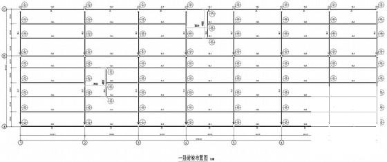 2层门式钢架综合服务楼结构CAD施工图纸（6度抗震含建施）(人工挖孔桩基础) - 1