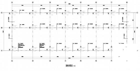 2层门式钢架综合服务楼结构CAD施工图纸（6度抗震含建施）(人工挖孔桩基础) - 3