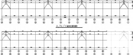 140米两连跨门式刚架厂房结构CAD施工图纸（独立基础） - 3