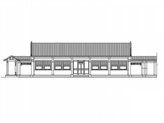 仿古高档度假酒店规划及单体建筑方案设计图纸(总平面图) - 1