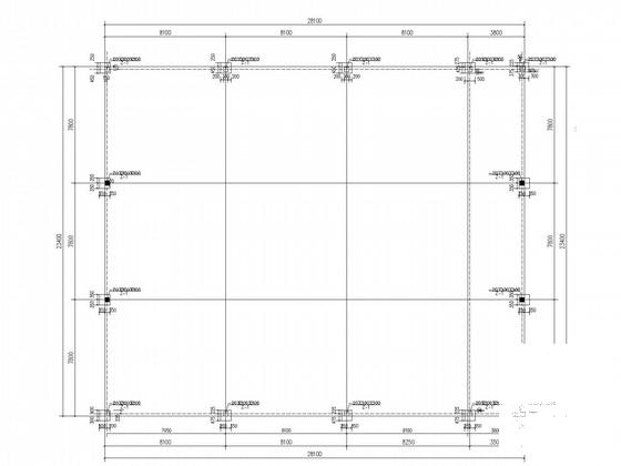 老年活动中心报告厅双层网架结构CAD施工图纸 - 3