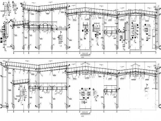 2层钢框架结构4s店展厅结构CAD施工图纸（独立基础） - 2