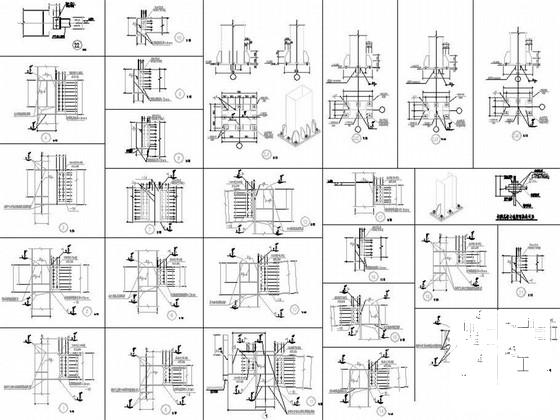 2层钢框架结构4s店展厅结构CAD施工图纸（独立基础） - 4
