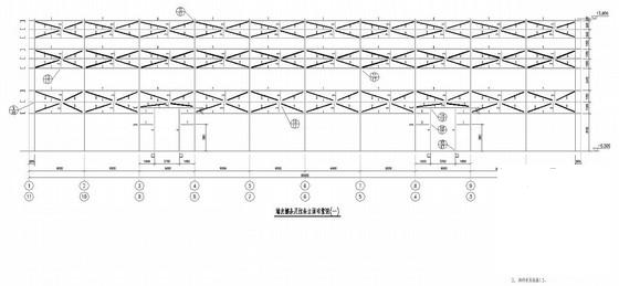 18m跨单层门式钢架厂房结构CAD施工图纸（独立基础） - 2