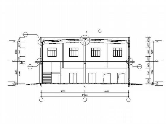 2层18米钢结构标准化厂房建筑施工CAD图纸 - 2