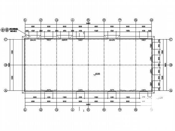 单层钢结构厂房建筑CAD施工图纸 - 3