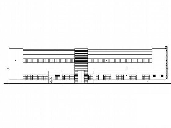 科技公司新建厂区2号厂房建筑施工CAD图纸 - 1