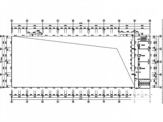 钢结构单层厂房建筑CAD施工图纸(卫生间详图) - 3
