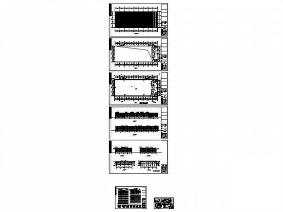 钢结构单层厂房建筑CAD施工图纸(卫生间详图) - 4