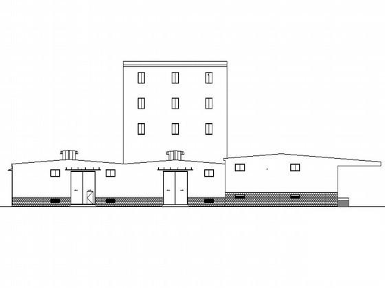 饲料企业单层钢结构厂房建筑方案套CAD图纸 - 1