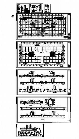 饲料企业单层钢结构厂房建筑方案套CAD图纸 - 5