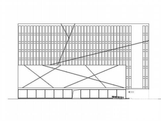 国产汽车品牌广场8层商业楼建筑方案设计图纸（效果图纸）(总平面图) - 1