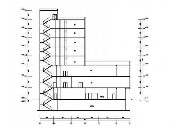国产汽车品牌广场8层商业楼建筑方案设计图纸（效果图纸）(总平面图) - 2