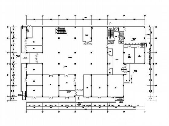 国产汽车品牌广场8层商业楼建筑方案设计图纸（效果图纸）(总平面图) - 3