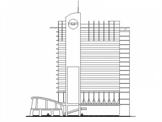 19层商业综合楼建筑方案设计图纸(分析图) - 1