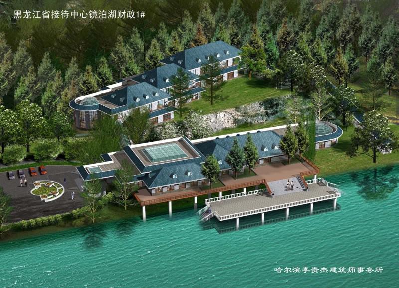 滨湖酒店方案设计（CAD施工图纸及效果图纸、框架结构） - 4