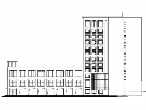 现代风格高层商务酒店建筑设计方案设计CAD图纸 - 4