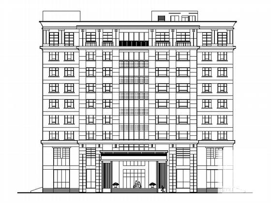 现代小高层商务宾馆建筑设计方案设计图纸（带效果图纸） - 4