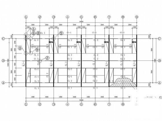 西南两层门式钢架结构鞋城结构CAD施工图纸（建施） - 3