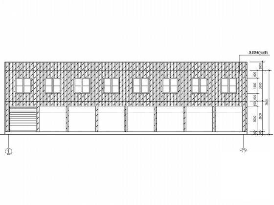 西南两层门式钢架结构鞋城结构CAD施工图纸（建施） - 5