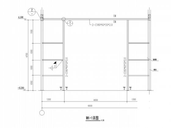 24米跨门式刚架茶叶加工厂房结构CAD施工图纸（独立基础）(平面布置图) - 5
