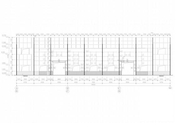 节能产业园59米跨门式刚架结构CAD施工图纸(建施)(屋顶平面图) - 3