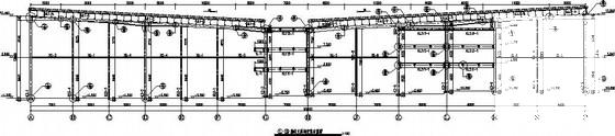汽车城主楼钢框架门刚结构CAD施工图纸（独立基础）(安装布置图) - 1