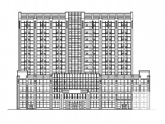 12层酒店建筑CAD施工图纸(卫生间大样) - 1